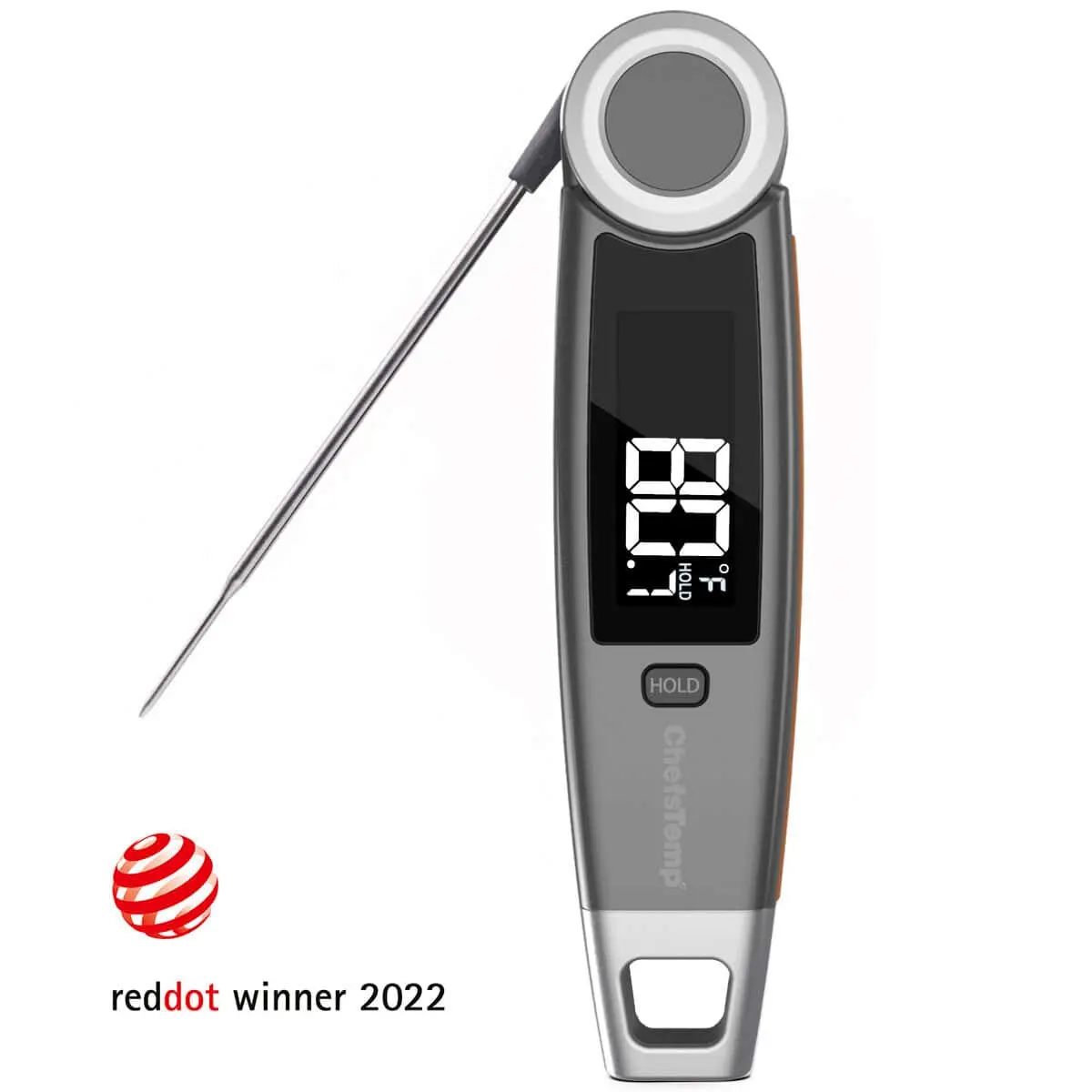 ChefsTemp Finaltouch X10 Top-Rated Professional Instant Read Meat Thermometer, European Kitchen Utensil, Waterproof Kitchen Thermometer
