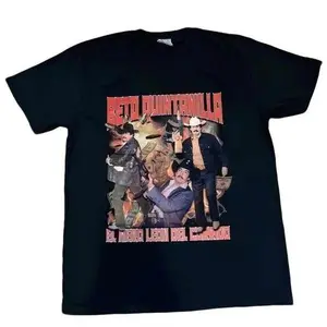 Beto Quintanilla corridos tee Shirt, Fashion Cotton, Full Size, Full Colors, For Women