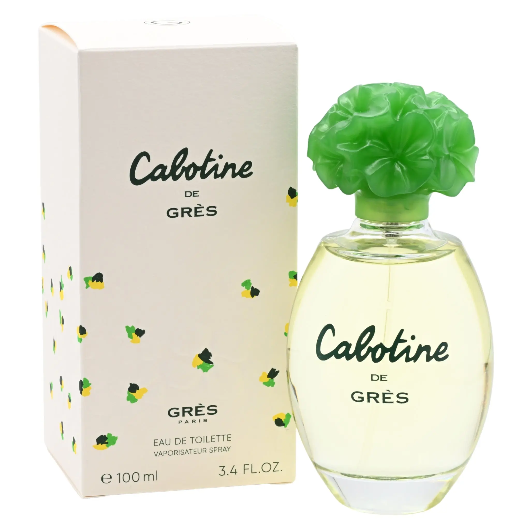 Parfums Grès Cabotine de Grès Women's Eau de Toilette Spray - 3.4 fl oz Full-Size, Citrus-Infused Botanical Casual Packaged Fragrance, Orange, Bergamot, Ginger Lily Notes, Fresh Aroma, New Box, Full-Size Women's Fragrance, Citrus-Infused Women's Fragrance