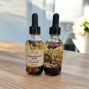 Sandalwood & Rose Body Oil - Moisturizing, Alcohol-Free, Hydrating Skin Oil