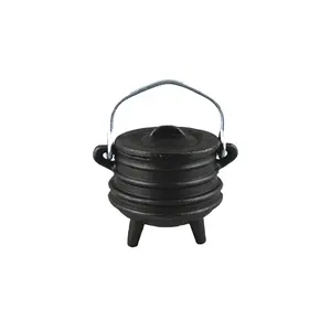 Ribbed Cast Iron Cauldron – Elemental Ritual Tool