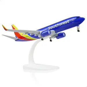 Boeing 737 Southwest 1/300 Diecast Metal Airplane Model with Stand Alloy Display for Aviation Enthusiasts and Gifts Spring Aircraft