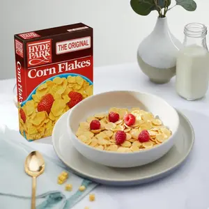 Hyde Park Corn Flakes Premium Haitian Breakfast Cereal Natural Crunchy Crispy No Artificial Flavors or Colors Excellent Source of Vitamins Minerals 18oz - Muesli, Food