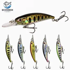 EchoBox Jerkbait 5 Pack – Slow-Retrieve Deep Suspending Fishing Lure with Rounded Lip (Bass, Pike, Perch Magnet!) sinking bass fishing lure