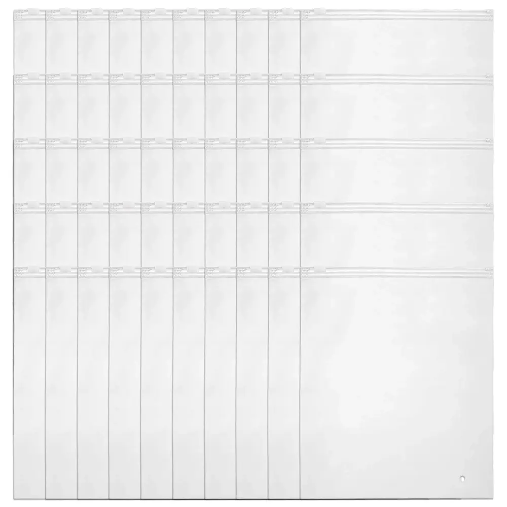 50PCS Frosted Poly Plastic Bags Ziplock, Zipper Packaging Bags for Clothing, T-Shirts, Clothes Storage, Garment Packaging, Shipping, Mailing, Travel, Closet Organizer ﻿