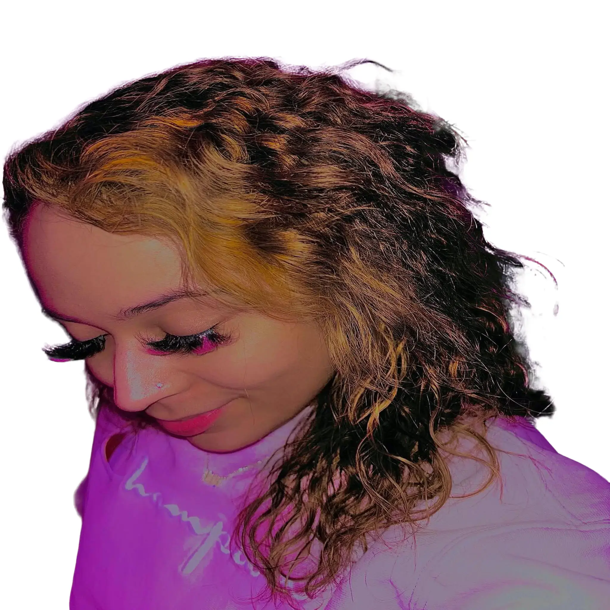 Hot Pink Valentines Lashes 20mm Fluffy Look