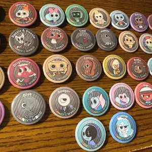 Cute Button Pins inspired by Dandy’s World! Homemade!