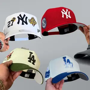 MLB Curved Brim Baseball Cap – New York Yankees Los Angeles Dodgers Adjustable Snapback Hat for Men Women, Vintage Streetwear Hip Hop Style, Casual Outdoor Sports Fashion, Urban Trendy Headwear Accessories USA 2026