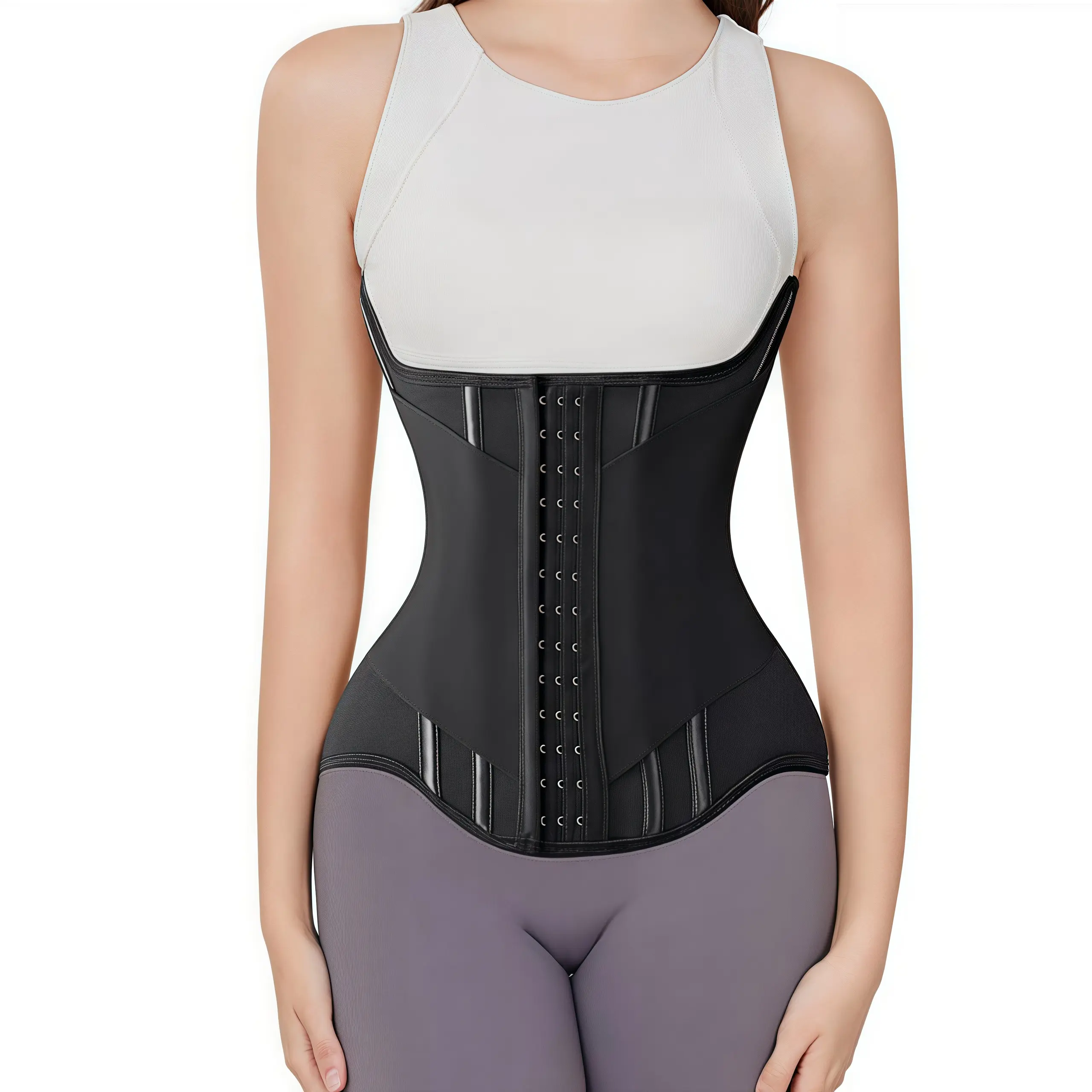 MISTHIN Waist Trainer for Women | Breathable Activewear Polyester Cincher with Adjustable Belt, Double Wrap Straps for Tummy Control and Waist Training, Sportswear