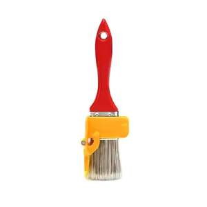 Paint Edger & Trim Edging Tool, Multi-Purpose Wood Handle Paint Brush with Color Separator, Portable Cut-In Tool for Corners, Baseboards, Windows & DIY Home Painting