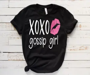 XOXO Gossip Classic T-shirt, TV Show Unisex Shirt, Girl Tees, Gossip show Shirt, Blair Waldorf, Serena, Chuck Bass, What would Blair Waldorf do, TV series Cotton Casual Fashion Menswear Retro Streetwear Top Vintage Classic Stylish Basic
