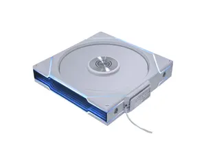 Lian Li UNI Fan TL - Wireless 140 - Single Pack - 2.4 GHz Wireless Signal ARGB Fan Control - Dual-Zone Lighting - Fluid Dynamic Bearing - 140mm - Controller NOT Included & Required - White (14TL1W1W)