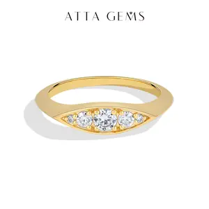 ATTAGEMS Marquise Design D VVS1 Lab-Grown Moissanite Ring for Women 925 Sterling Silver Engagement Party Fashion Gift Shining Fine Jewelry R389, Elegant Engagement Ring, Engagement Rings summerwins,summerwins