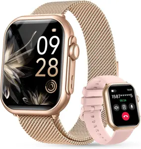 Smart Watch Pro for Men & Women 1.83" HD Touchscreen, 30-Day Battery Life Bluetooth Call & Voice Assistant  Fitness Tracker with 120+ Sports Modes Heart Rate, SpO2, Sleep Monitor 5ATM Waterproof iOS & Android Compatible  Perfect Gift Wristwatch Digital