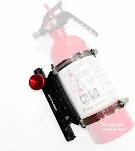 50 Caliber Racing Quick Release Extinguisher Mount (1pc) Black Powdercoat Compatible with RZR X3 KRX Talon YXZ1000R XP Turbo Ranger