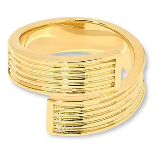 Bellezza Contrarie Bronze Textured Rigato Wrap Ring