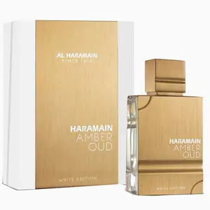 Al Haramain Amber Oud White Edition 2oz - 60ml Spray | Eau de Parfum Spray | Luxury Arabian Unisex Perfume