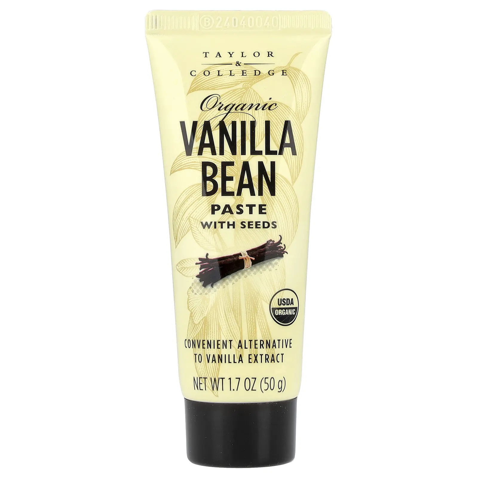 Taylor & Colledge Organic Vanilla Bean Paste With Seeds, 1.7 oz (50 g)