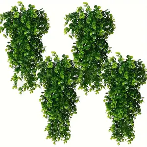 Artificial Ivy Leaf, 4 Counts/set Fake Hanging Plant, Fake Ivy Leaf, Artificial Ivy Vine, Decorative Plant for Home Living Room Bedroom Dining Room Wedding Party, Fruit