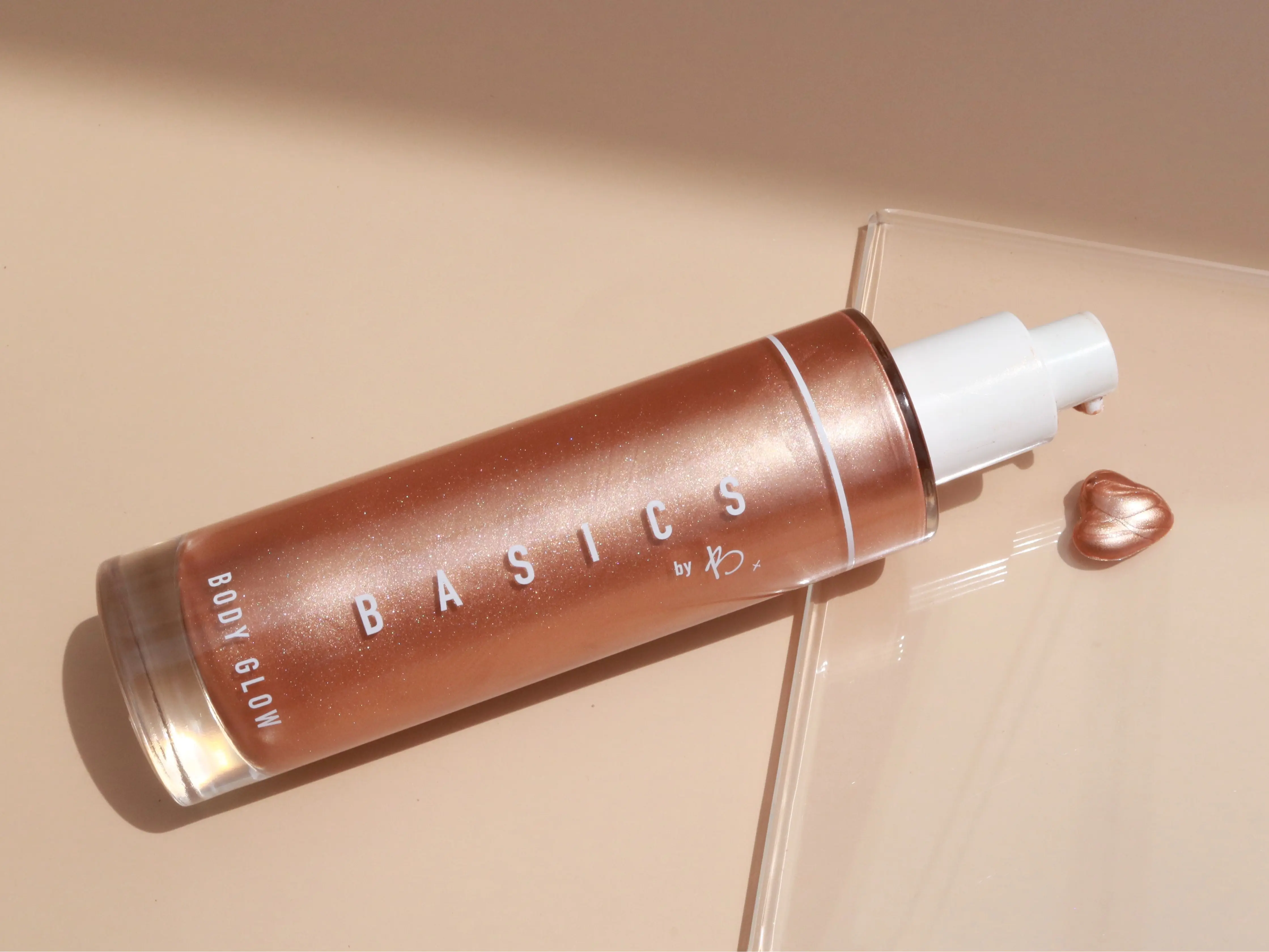 Basics By B Body Glow | Vegan Hydrating Illuminating Lotion | Antioxidants + Jojoba Oil | No Glitter, Deep Hydration, Natural Radiance