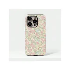 Exquisite Flower Aesthetic Cover for iphone 17 phone case 16 pro max 15 Plus 14 13 12 11 Cute, clear, military-grade, high-end, durable, shockproof, and drop-resistant 2-in-1 glossy phone case