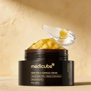 Medicube Deep Vita C Cream, Daily Brightening Face Moisturizer with 5% Niacinamide & Vitamin C, for Dull Skin & Uneven Tone
