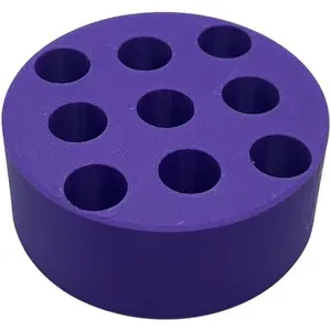 510 , Pens and  Holder - 9 Spaces Puck (Purple)