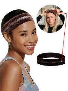 Wig Grip Band, Adjustable Band for Glueless Support, Non-Slip Wig Grip Headbands, One Size Fits All,Fit Breathable No-Headache for Wigs Cosplay Sports Daily Wear Head Strap