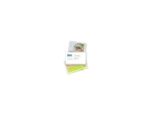 Fellowes Glossy Pouches - Business Card, 10 mil, 100 pack