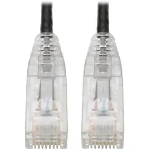 Tripp Lite N201-S03-BK CAT6 UTP RJ45 Molded Slim Gigabit Patch Cable, Black