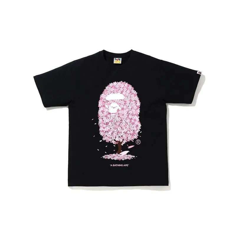 BAPE Sakura Tree Tee Black (men) by StockX