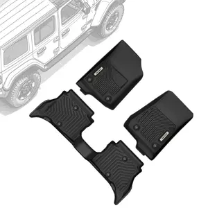 OEDRO Floor Mats for 2021-2025 Jeep Wrangler 4XE Hybrid 4-Door, Includes Front & Rear Full Set Liners