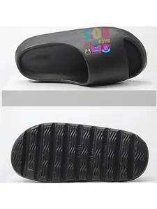 80s Retro Vibes Phone Radio Headphones Coconut Slippers. Step back in time with these nostalgic footwear featuring iconic 80s gadgets. Groovy neon colors meet comfortable coconut material for a fun