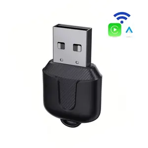 2-In-1 Wireless Multiplatform Carplay & Android Auto Adapter, Convert Wired to Wireless, Plug & Play Mini Dongle, Auto Reconnect, Ideal for Daily Driving