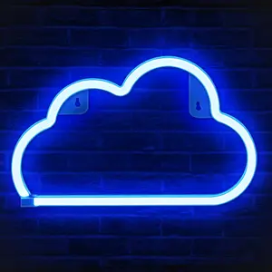 Cloud Neon Sign - USB Powered Cloud Neon Light with On/Off Switch, Cloud LED Wall Decor for Bedroom, Living Room & Gaming Room