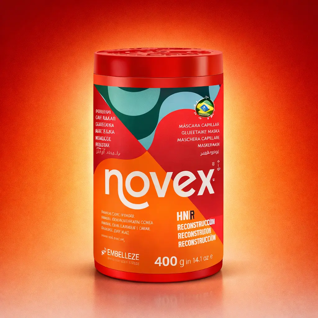 Novex Brazilian Keratin Hair Mask (14 oz) - Mother's Day Special, Chemical-Free Deep Conditioning Treatment for Adults, Bye Bye Frizz Control, Damage Repair Daily Haircare, Bye Bye Frizz Treatment