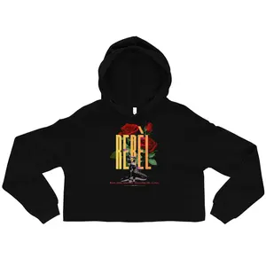 Revolte “Rebel Bloom”  Woman Crop Hoodie