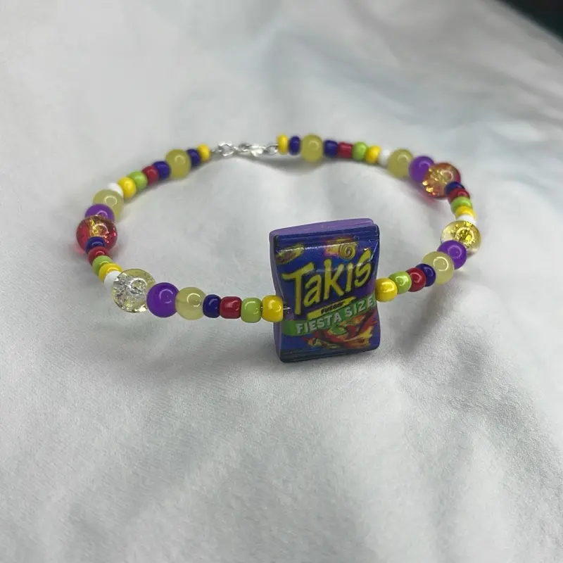 Handcrafted Takis Chip-Inspired Bracelet