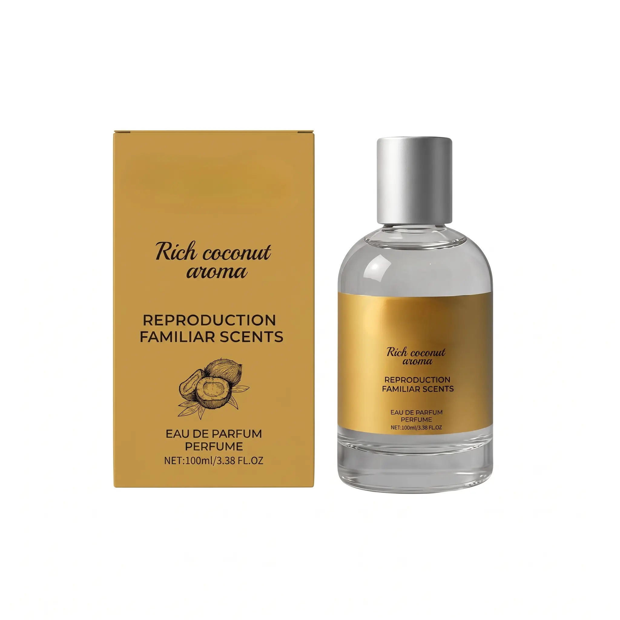 Rich Coconut Fragrance Spray – Light & Sweet Coconut EDT, Long-Lasting Daily Perfume, Versatile Spray for Hair, Wrists & Body Mist