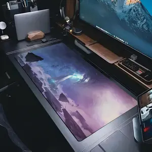 Destiny 2 Mouse Pad -Ultra-Smooth Desk Mat with Stitched Edges, Non-Slip Waterproof Rubber Base, Retro Gaming Design for Office & Home Computer Setup