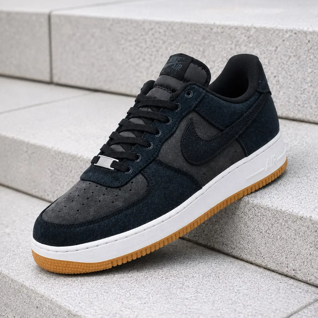 Nike Air Force 1 Low '07 LV8 Black Canvas IR0951-002 Men's Fashion Sneaker New