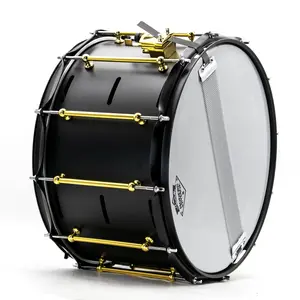 Beatello 14x8 Black Shark Snare Drum with Bronze-Finished Carbon Steel Shell & 12-Point Chrome-Plated Lugs for Thunderous Low-End Projection