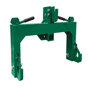 Garvee 3 Point Quick Hitch for Category 1 Tractor, 3000 Lbs Capacity 3-Pt Attachment with 2 Inch Receiver Hitch, 5 Position Adjustable Top Hook for Easy Tractor Implement Connection