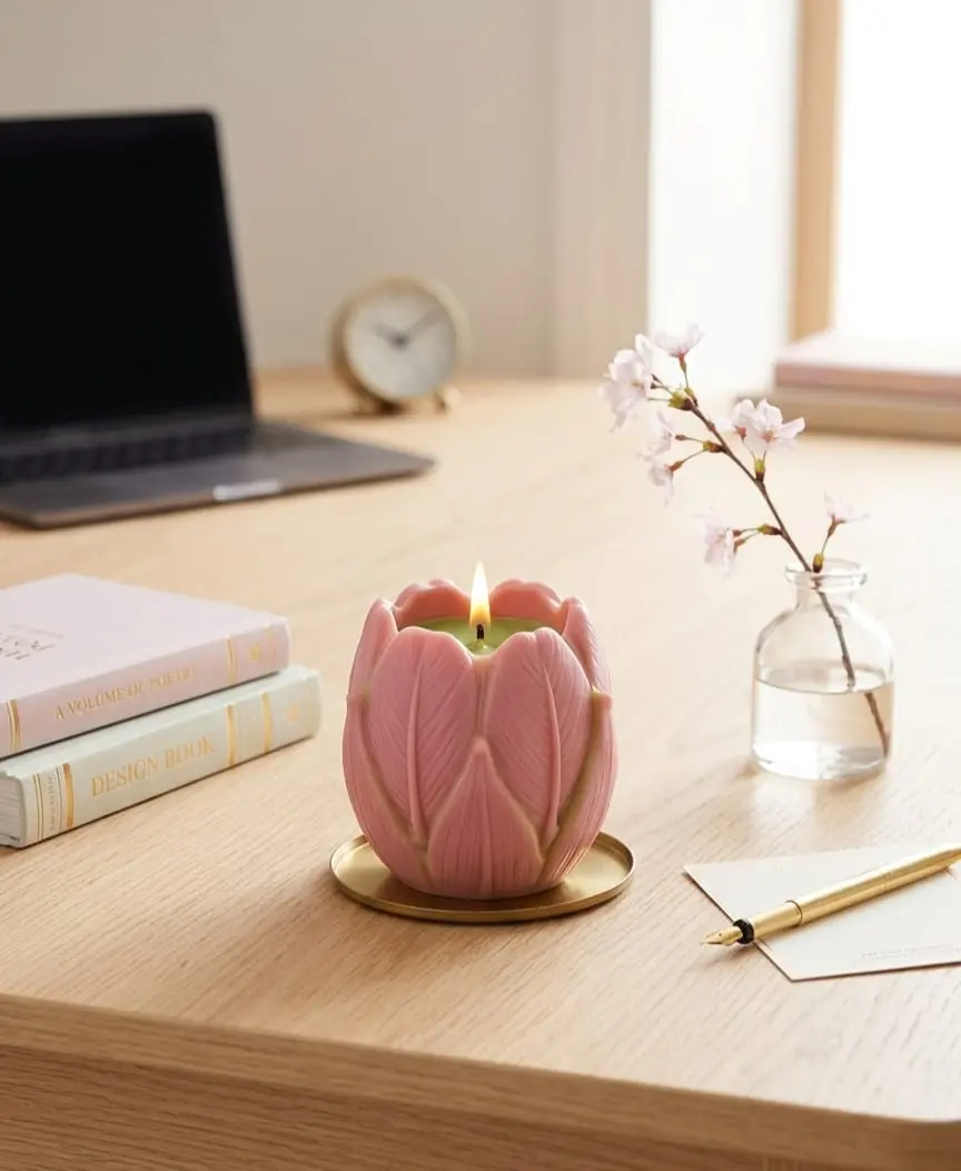 GIANT TULIP HANDMADE CANDLE