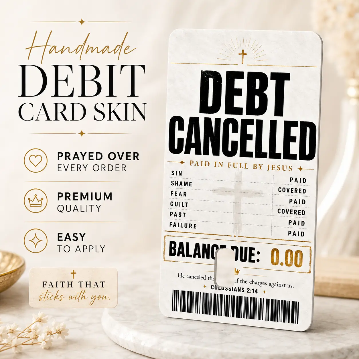 Christian Holographic Debit Card Skin