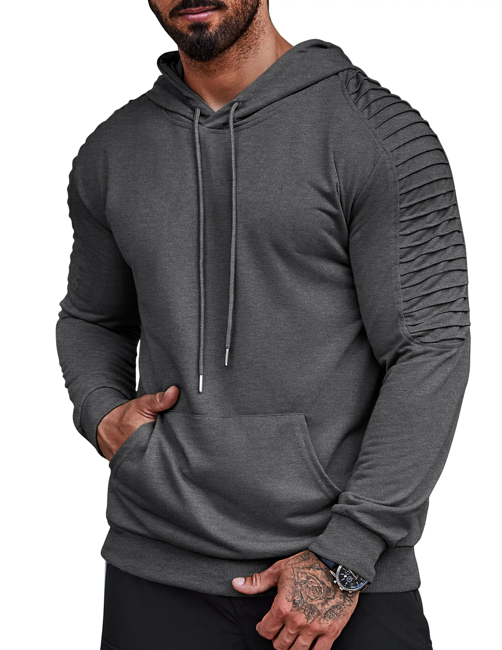 COOFANDY Fall Outfits Limited Time Clearance Men's Workout Hoodie Lightweight Gym Athletic Sweatshirt Fashion Pullover Hooded With Pocket Casual Menswear Sports Fathersdaygift Training