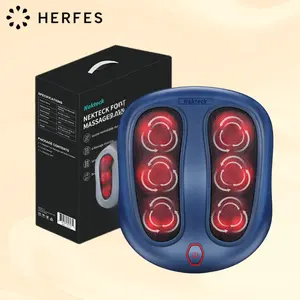 Foot Massager with Heat, Shiatsu Heated Electric Kneading Foot Massager Machine for Plantar Fasciitis, Built-in Infrared Heat Function