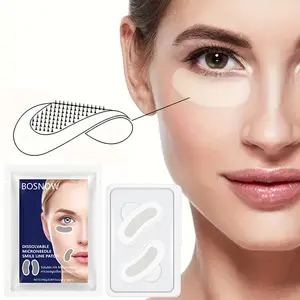 3 Pack BOSNOW Dissolvable Microneedle Patches for Smile Lines & Under Eye Wrinkles | Hyaluronic Acid Anti-Aging Patch