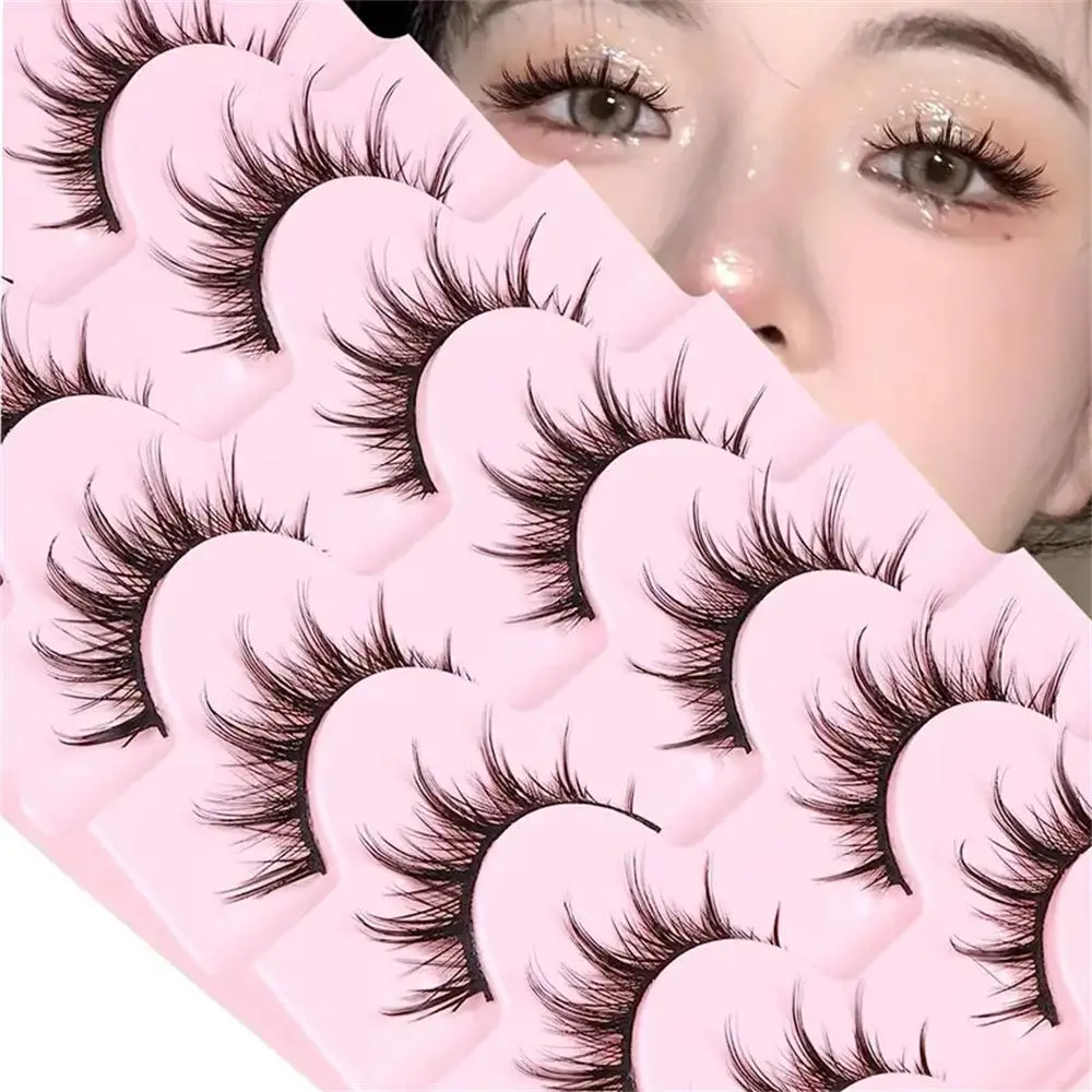 Fluffy Manga False Eyelashes, 2 Boxes/14 Pairs Extra Long And Thick Eyelashes For Makeup And Eyelash Extension, Cosplay Fake Eyelashes, 3D Wispy Eyelashes, Longer Looking Eyelashes, Faux Lashes