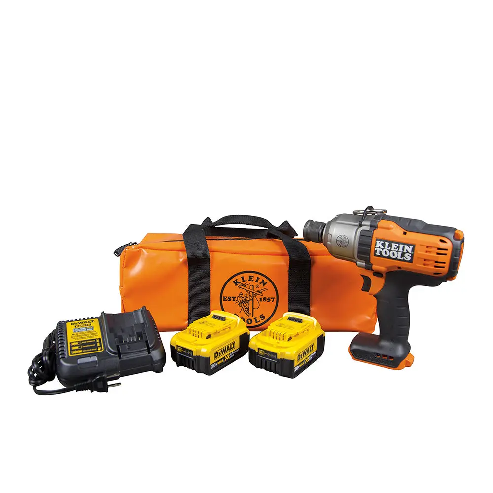 Klein Tools BAT20-7161 Impact Wrench Kit, 7/16"
